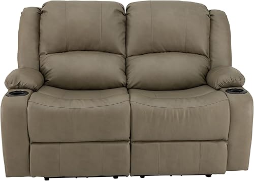 Miniatura 109 de RecPro Charles - Sofá reclinable doble de pared de 58 pulgadas, para autocaravana, con tela mejorada (color plomizo)