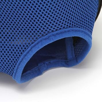 GAH Pet Carrier Backpack Legs Out Travel Bag for Small Dog Cat M Blue