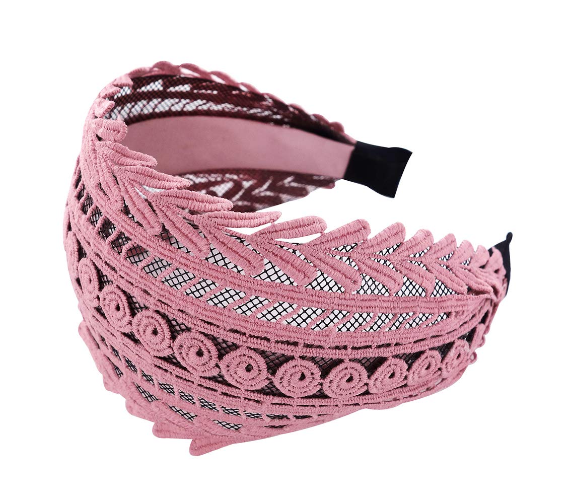 Axy HR15A Vintage Wide Hair Band Series 15A Wonderful Hair Band - Pink - Image 2