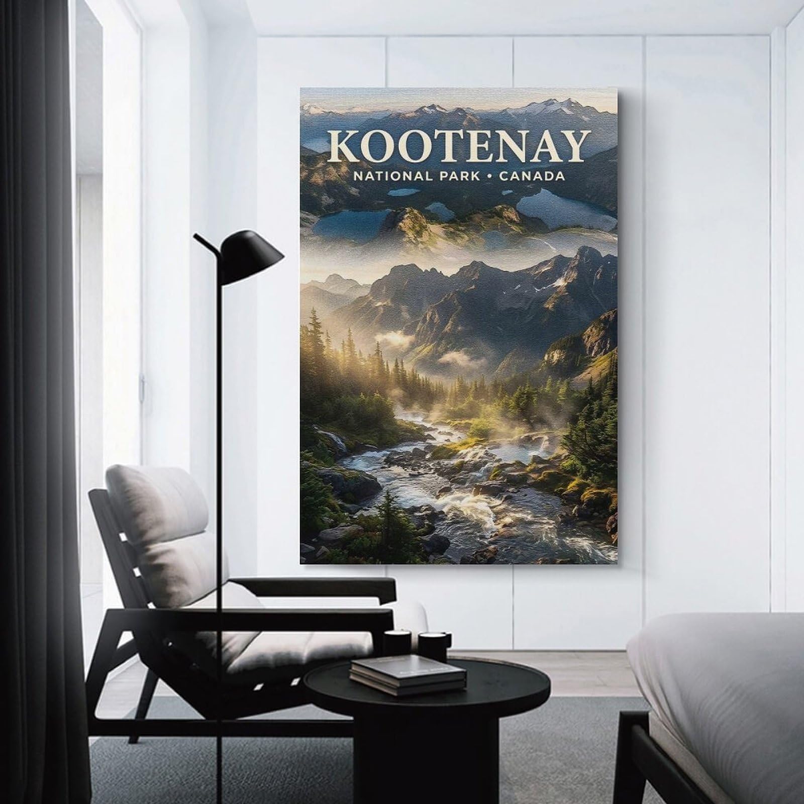 Junmoney Kootenay National Park Canada Landscape Wall Picture Print 20x30inch(50x75cm), for Corridors, Hallways Or Apartment Entries, Wall Decor to Refresh Empty Corners