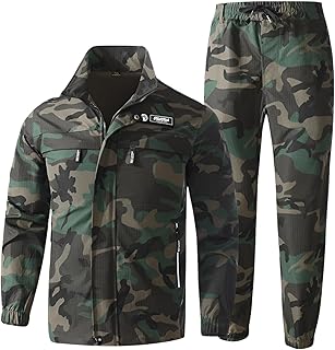 [Bebemax] アウトドアジャケット 戦闘服 上下セット アウトドアカジュアルタクティカルセットアップ 作業服 迷彩服 メンズ 厚手 登山服 防寒着 ハイキングジャケット 撥水 防風 スキーウェア マウンテンパーカー トレッキングパンツ 保温