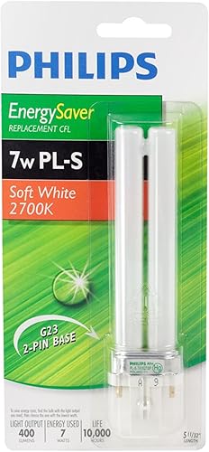 Miniatura 10 de PHILIPS Alto PL-C Energy Saver - Bombilla fluorescente compacta 1800 lúmenes, 3500 Kelvin, 26 vatios, base G24-3 de 4 pines, blanco frío, paquete de