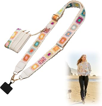 Cell Phone Lanyard Crossbody with Wallet, Versatile Clip and Go Phone Strap