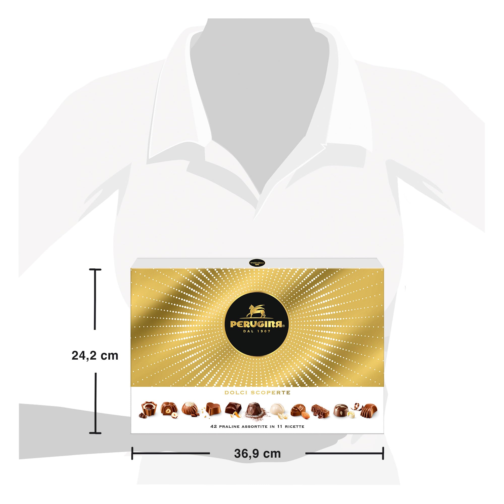 PERUGINA Dolci Scoperte Cioccolatini Assortiti, Scatola Regalo 398g