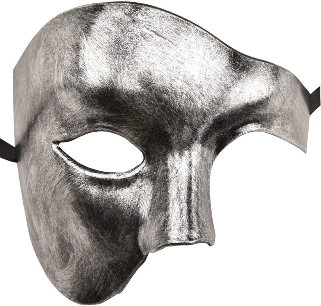 Mens Mask Masquerade Mask Fantom van het opera half gezichtsmasker All Saints Day Decor