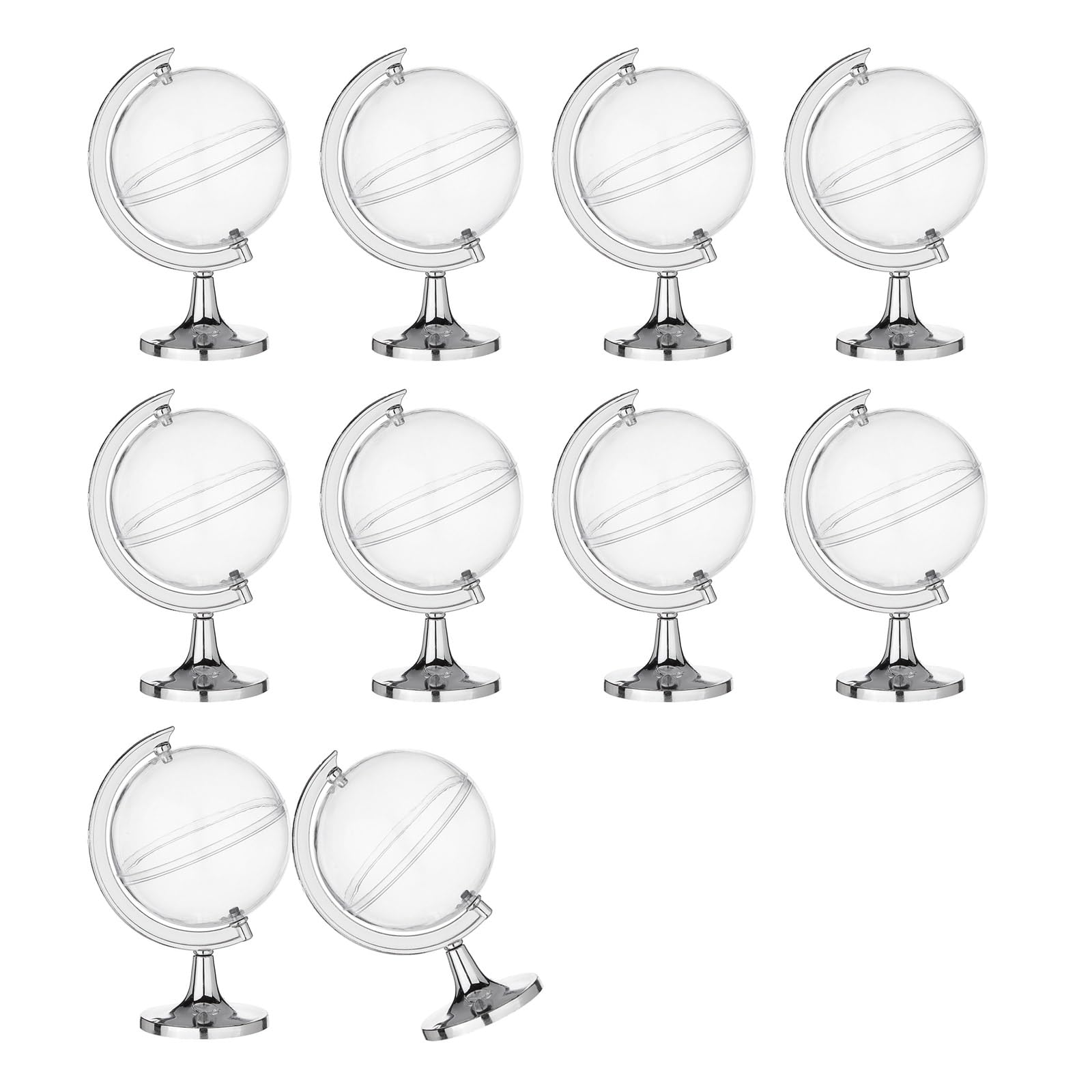 Hsioluted 10 Pieces Miniature Globes Candy Containers Creative Miniature Globes Candy Boxes Perfect for Festival Celebration Boxes