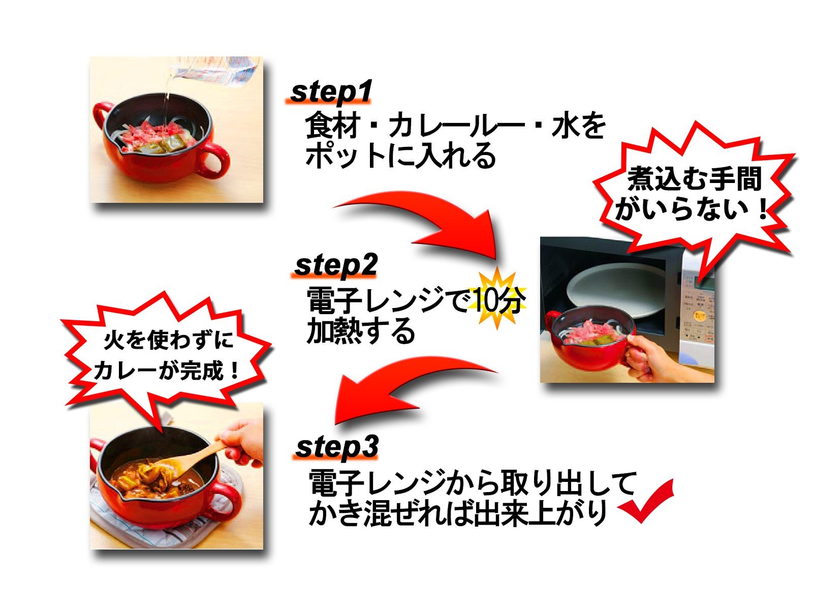 マルチカレーポット　黄色　新品未使用　桝屋シェフ監修　レンジOK 新品 陶器黄色 マルチカレーポット スプーン レンジ料理 桝屋