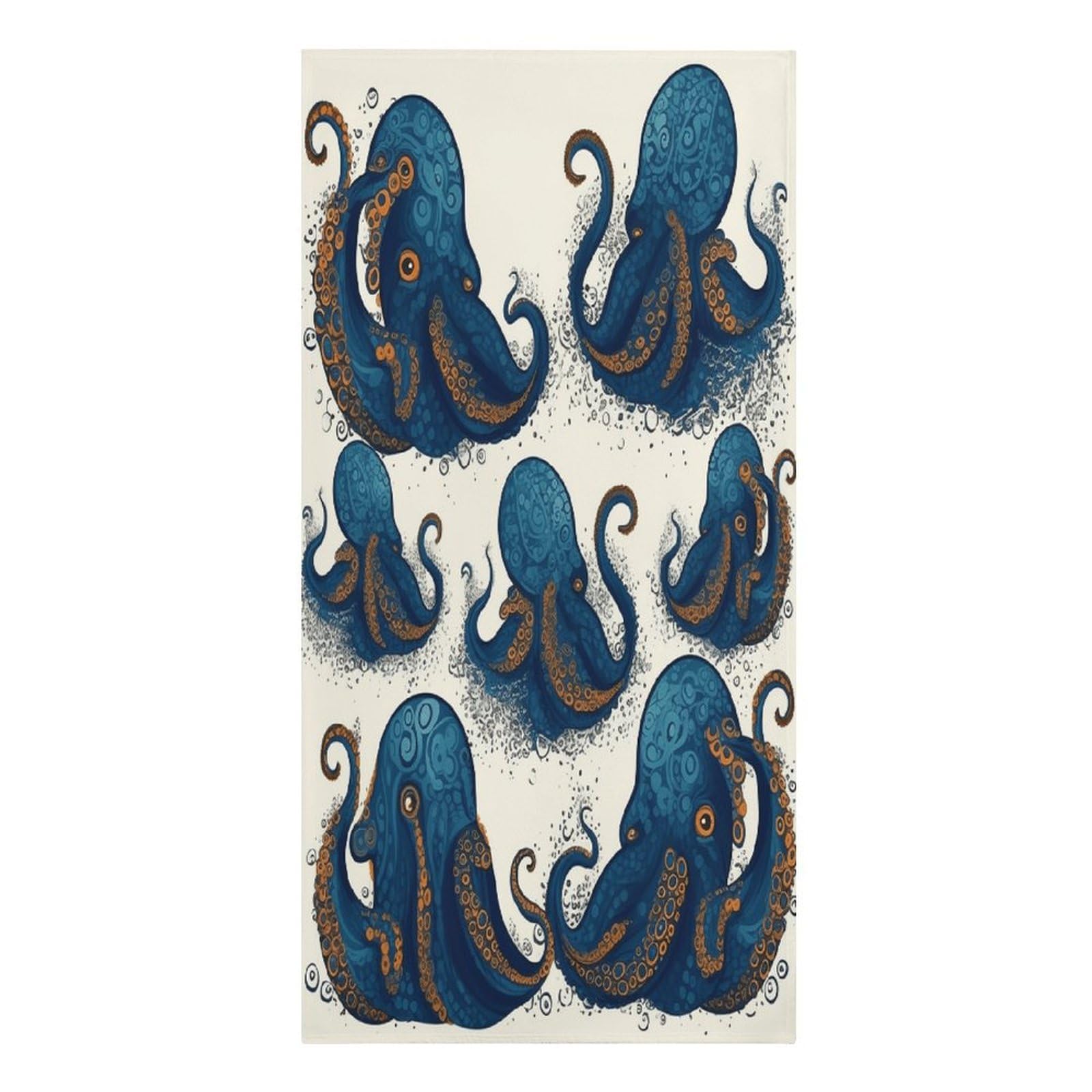 VstaDank Tentacles Octopus Beach Towel Microfiber Oversized Beach Blanket Super Absorbent Soft Pool Bath Towel Sand Free Quick Dry Travel Towels Gifts for Yoga Sports Adults 30" X 61"