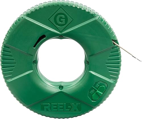Greenlee FTXSS-240 Reel-X - Cinta adhesiva de acero inoxidable, 240 pies, color verde