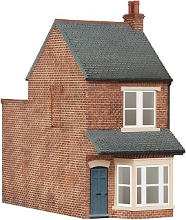 R7357 OO Gauge Left Hand 2 Up/2 Down Terraced House - Model Railway Accessories, Miniature Diorama Scenery for Hornby Train Sets - Lifelike Train Terraced House Model - Scale 1:76
