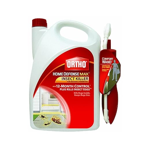 Ortho Home Defense MAX Insect Killer for Indoor & Perimeter1 with Comfort Wand - Kills Ants, Cockroaches, Spiders, Fleas, Ticks & Other Listed Bugs, Creates a Bug Barrier, 1.1 gal.
