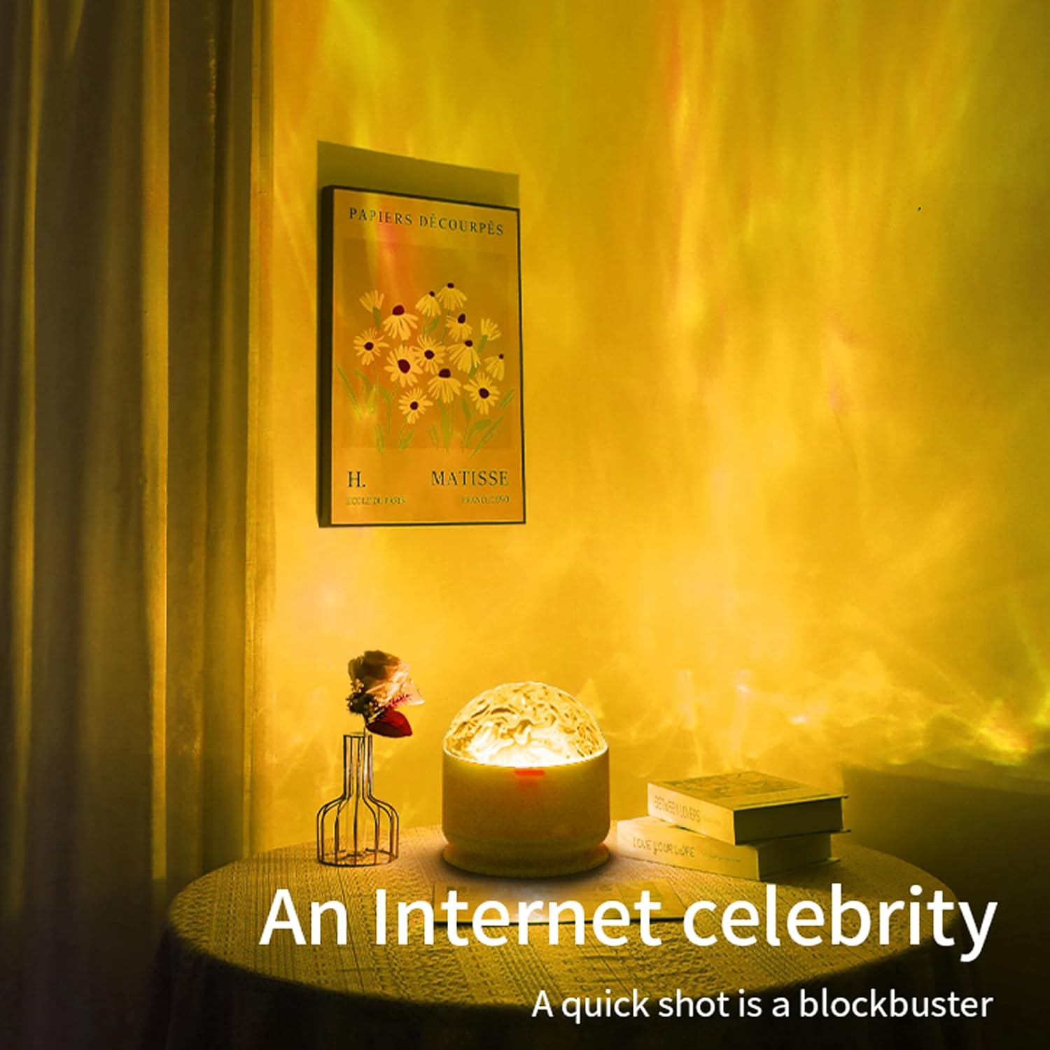 2 in 1 Galaxy Light, 16 Color Aurora Night Light Projector, Ocean Wave Projector with Remote Control, USB Recharge Northern Lights Projector for Bedroom Home Decor Gifts (Aurora & Wave) - Image 5