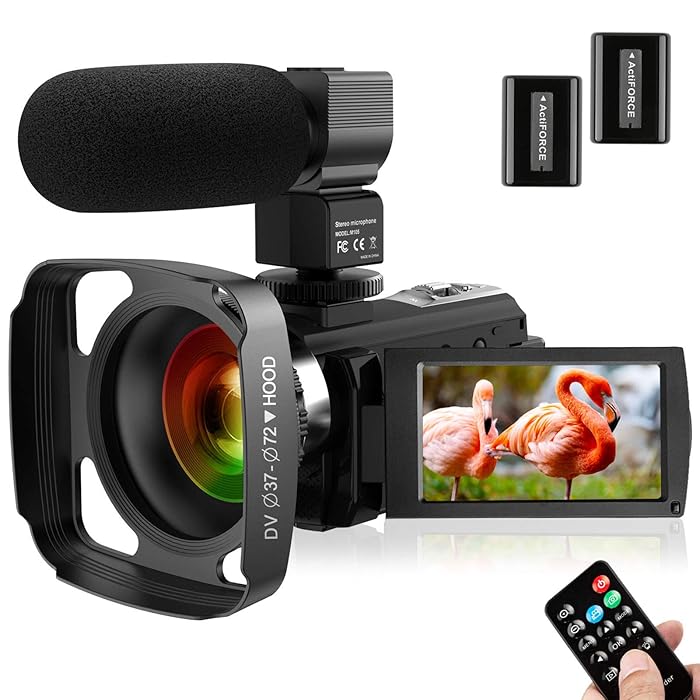 Buy Ultra HD Video Camera Camcorder with Microphone 1080P 30FPS 24MP