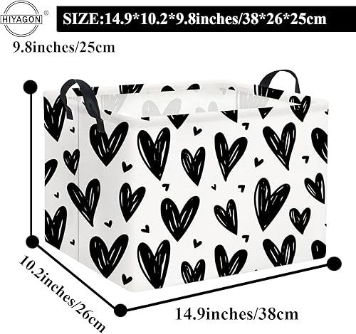 Miniatura 111 de HIYAGON Cesta de almacenamiento para niños, cesta de regalo para bebé, cesta de regalo, cesta organizadora de juguetes lindos, caja rectangular