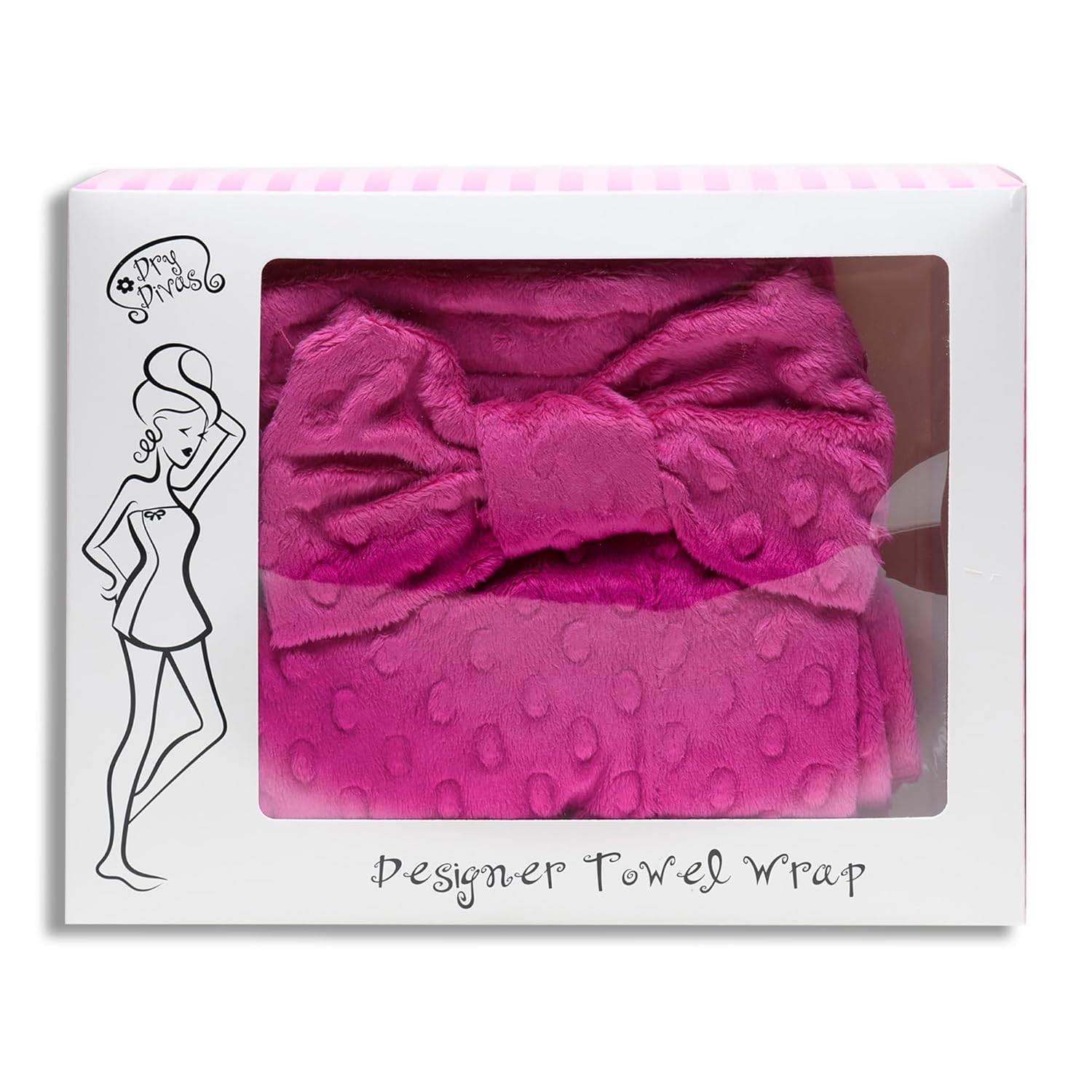 Buy Dry Divas Designer Shower Cap and Towel Wrap Duo Bundle Washable