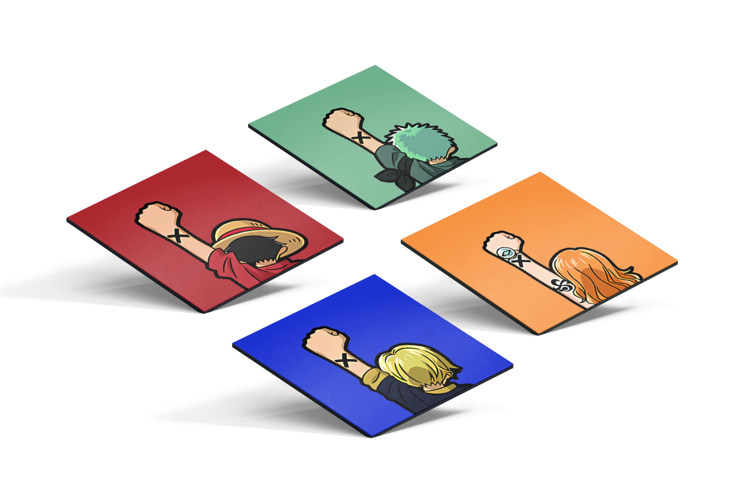 1COID- One Piece 4-Piece Coaster Set - 4