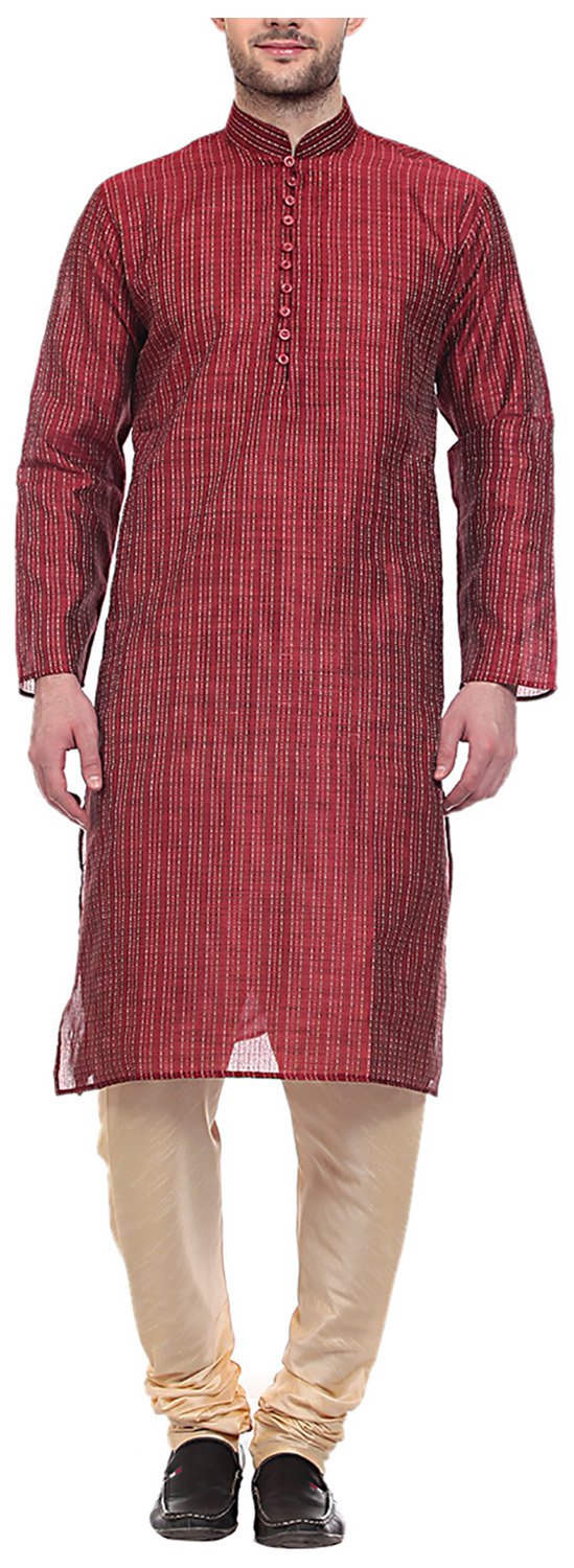 Tag 7 Pigiama Kurta Art Silk Uomo 38 Blu, Blu, 42
