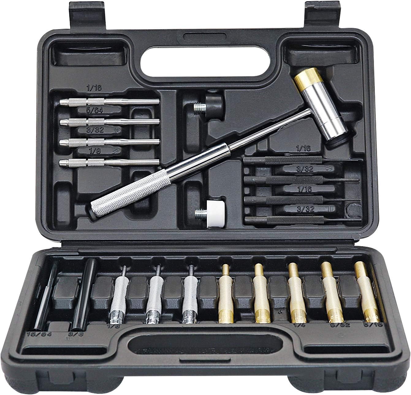 feyachi roll pin punch set with storage pouch