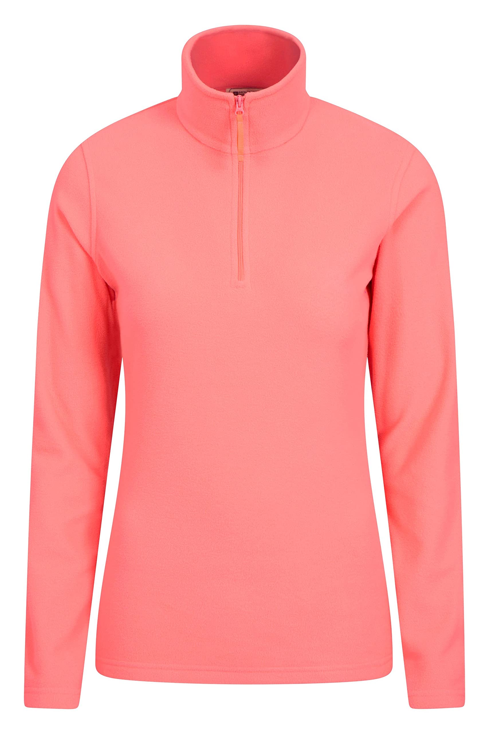 Mountain Warehouse Women's Diva Pink Camber Half Zip Fleece - Lightweight, Warm & Cosy Half Zip Sweatshirt Top - Camping, Outdoors, Travelling & Hiking Xxs