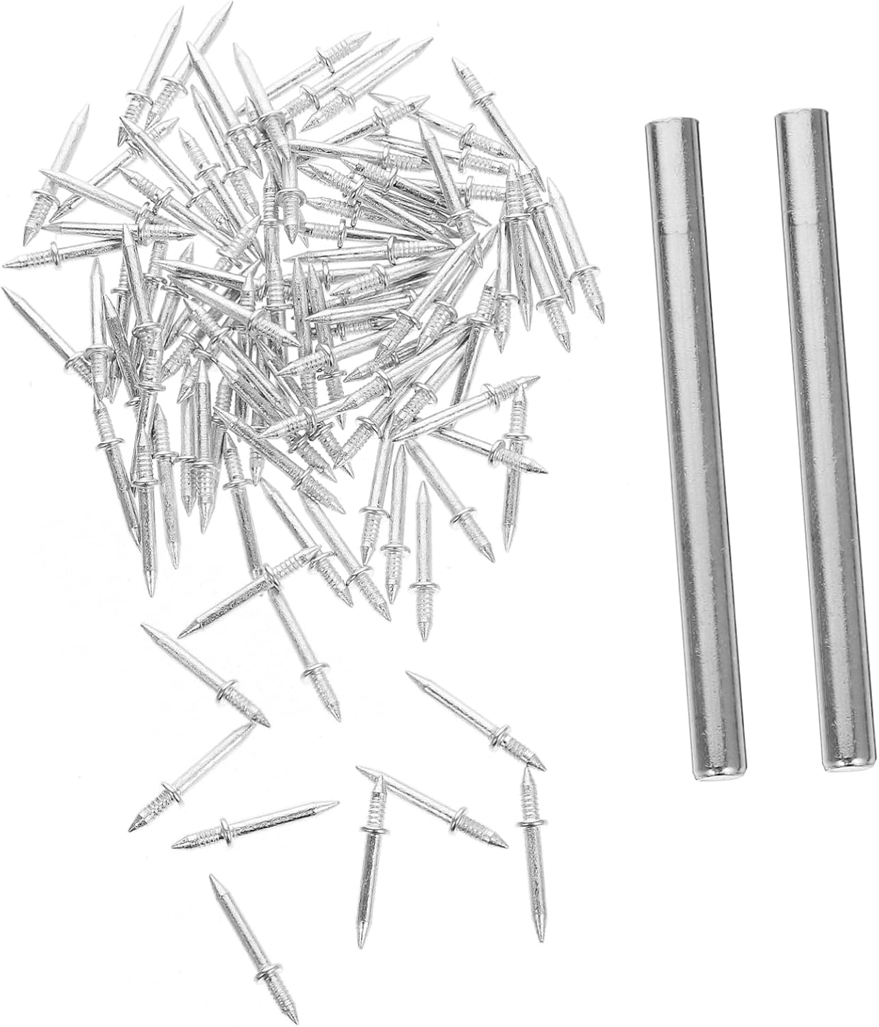 200pcs Skirting Line Traceless Nails Double-Head Sharp Nails for Drywall