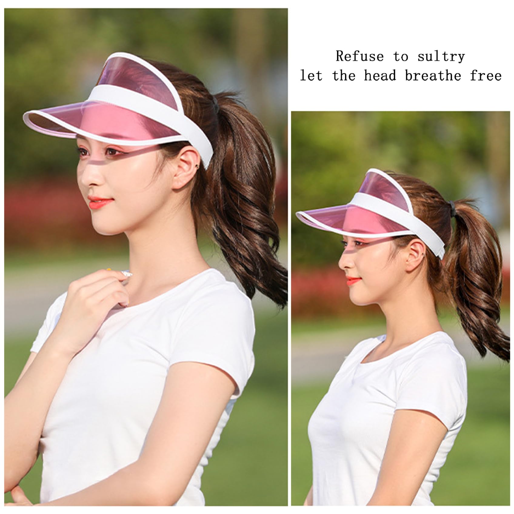 Visera de plástico para Mujer, Visera Deportiva de Verano para Pub, Golf, de neón para Exteriores de los años 80, Accesorios para Disfraces, 8 Uds.