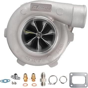 Pulsar Turbo PSR3582 Compact Stainless Steel T4 Open, Vband Outlet 0.63A/R | Dual Ball Bearing Billet Compressor Wheel Turbocharger