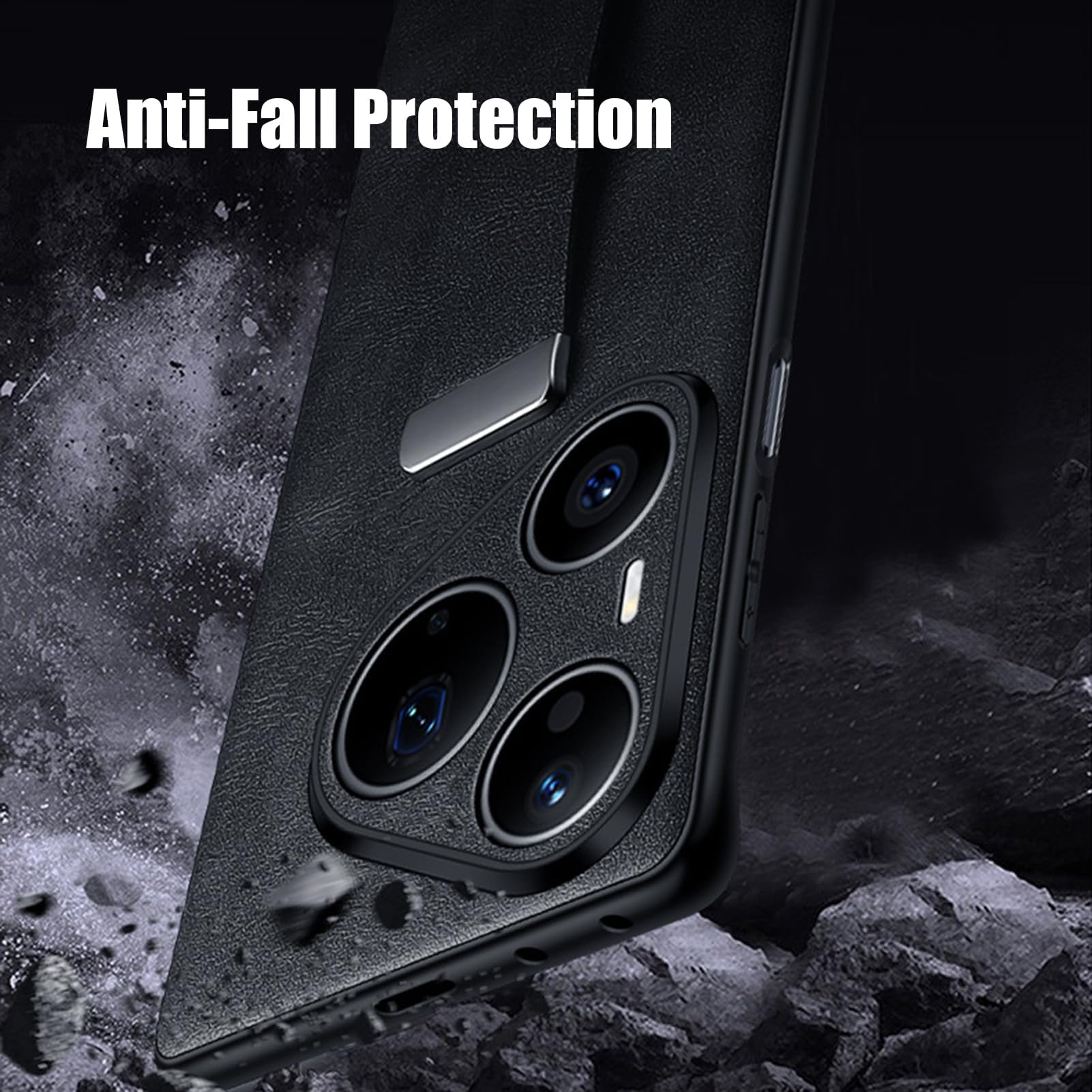 Etui biznesowe do Huawei Pura 90/90 Pro/90 Pro Max, pasek na nadgarstek z pierścieniem skórzana osłona ochrona aparatu minimalistyczna ultracienka obudowa, 90pro, niebieskie