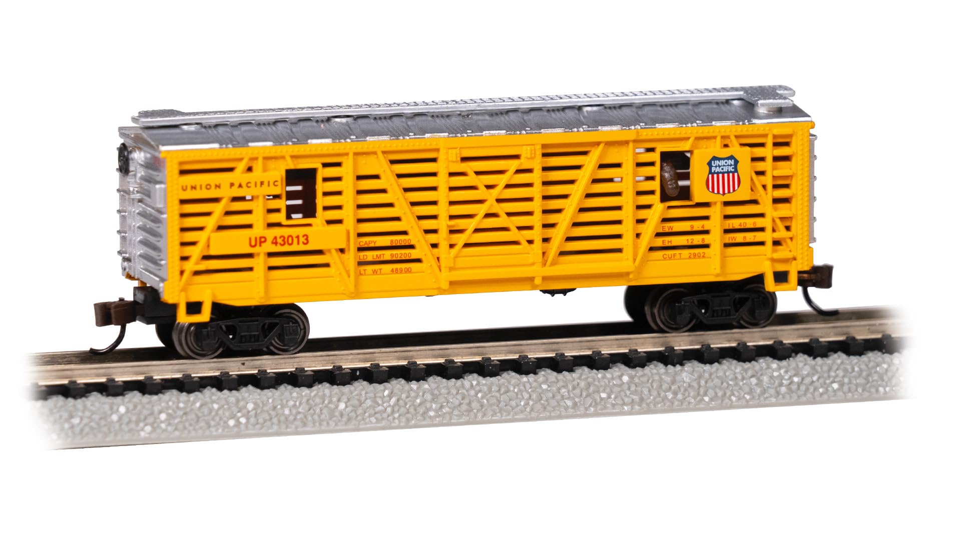 Bachmann Trains - Animated Stock CAR Union Pacific® with Horses - N Scale