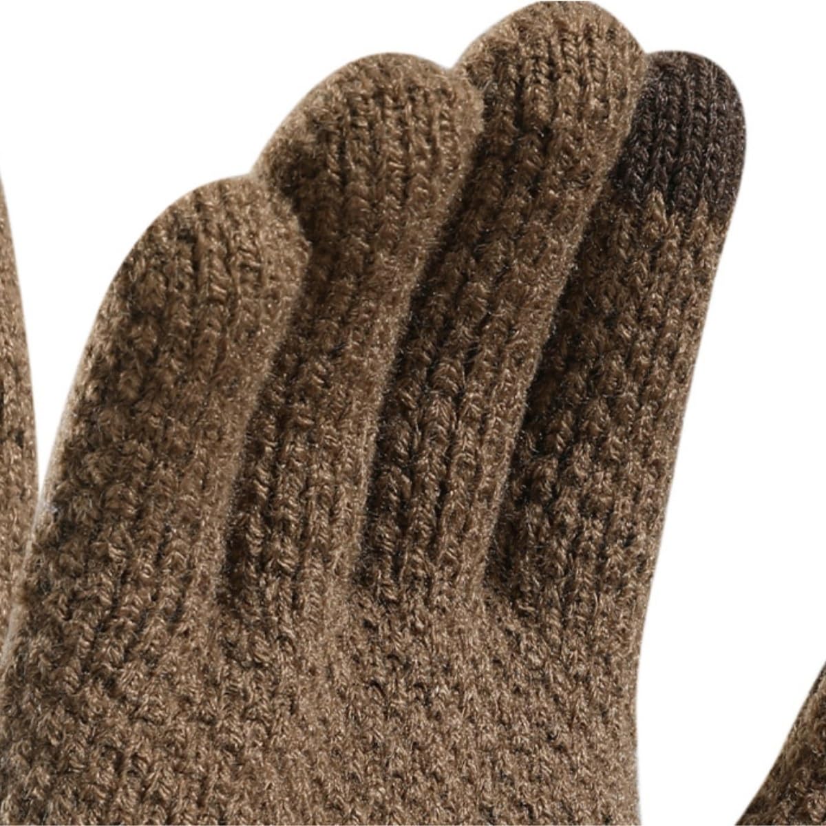 Guantes Viento Deportivos Guantes Gruesos De Punto For Hombre Y Mujer, Con Dedos Completos, Cálidos, For Invierno, Pantalla Táctil Regalos De Invierno