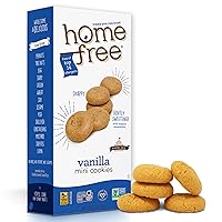 Vista 1 de Homefree Mini Galletas de Vainilla, Sin Gluten, Sin Nueces, Veganas, Seguras para la Escuela y Snack Amigable para Alérgicos, Caja de 5 oz.