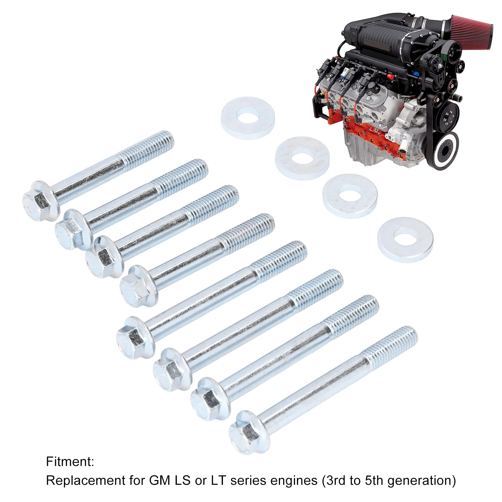 Motorständer-Schrauben-Dichtungssatz 551412, Ersatz für GM-Motoren der LS-LT-Serie, Wartung, Reparatur, Metall
