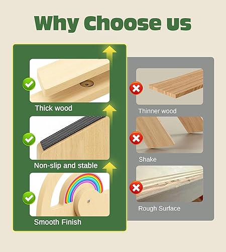 Miniatura 5 de Pikler - Juego de escalada triangular, 8 en 1 plegables para interiores, gimnasios de jungla para interiores, juego de madera para interiores, juego