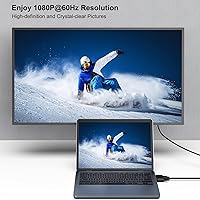 Vista 2 de BENFEI Cable DVI-D activo a VGA, DVI-D 24+1 a VGA de 6 pies macho a macho chapado en oro