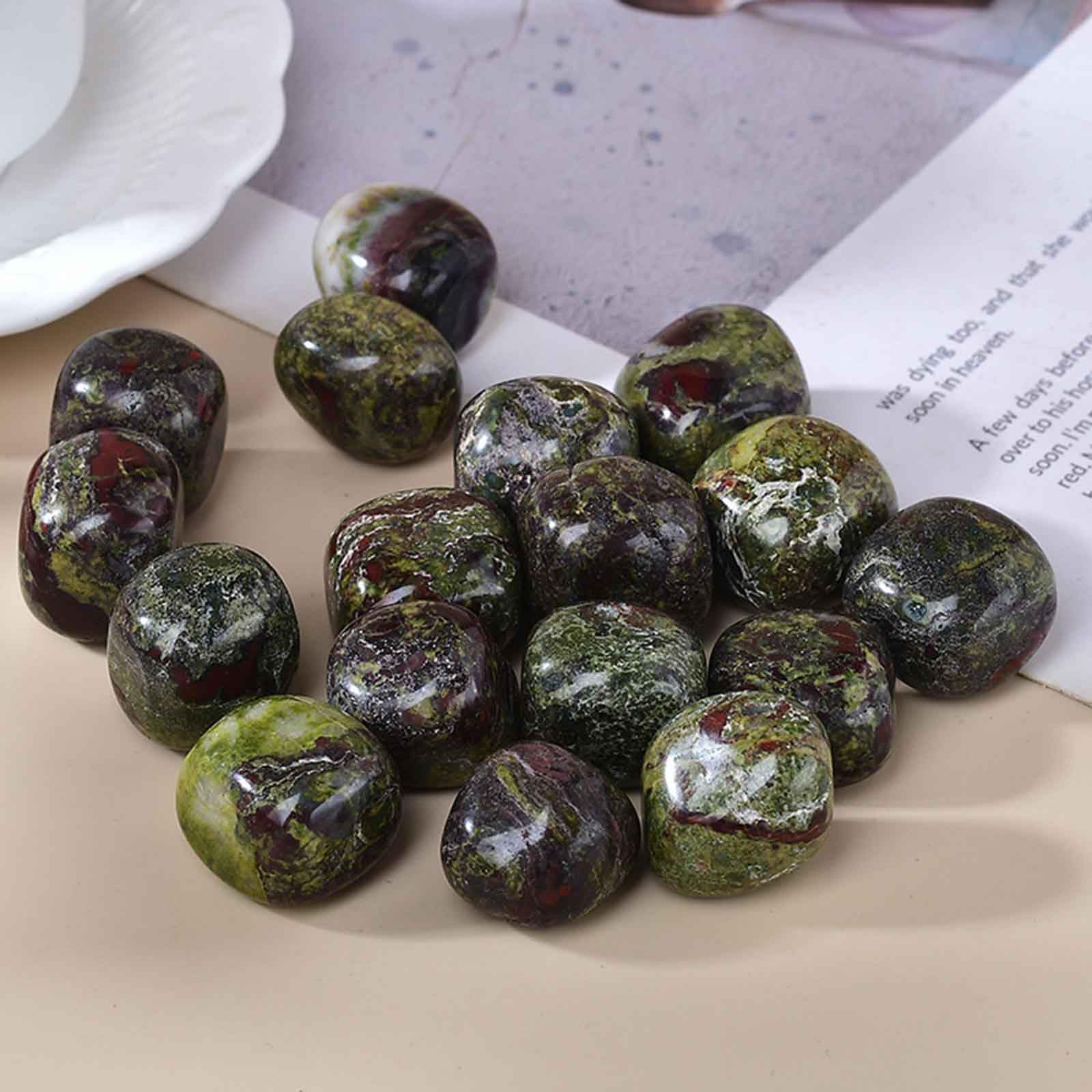 2,2 funta/1000 g Smocza Krew Kamień Bębniony, Naturalne Nieregularne Polerowane Kamienie do Dekoracji Energii Reiki Wystrój Domu Kamienie Szlachetne,0.8~1.0in/2.2lb