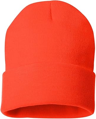 Sportsman - 12 Inch Solid Knit Beanie - SP12 - Blaze Orange