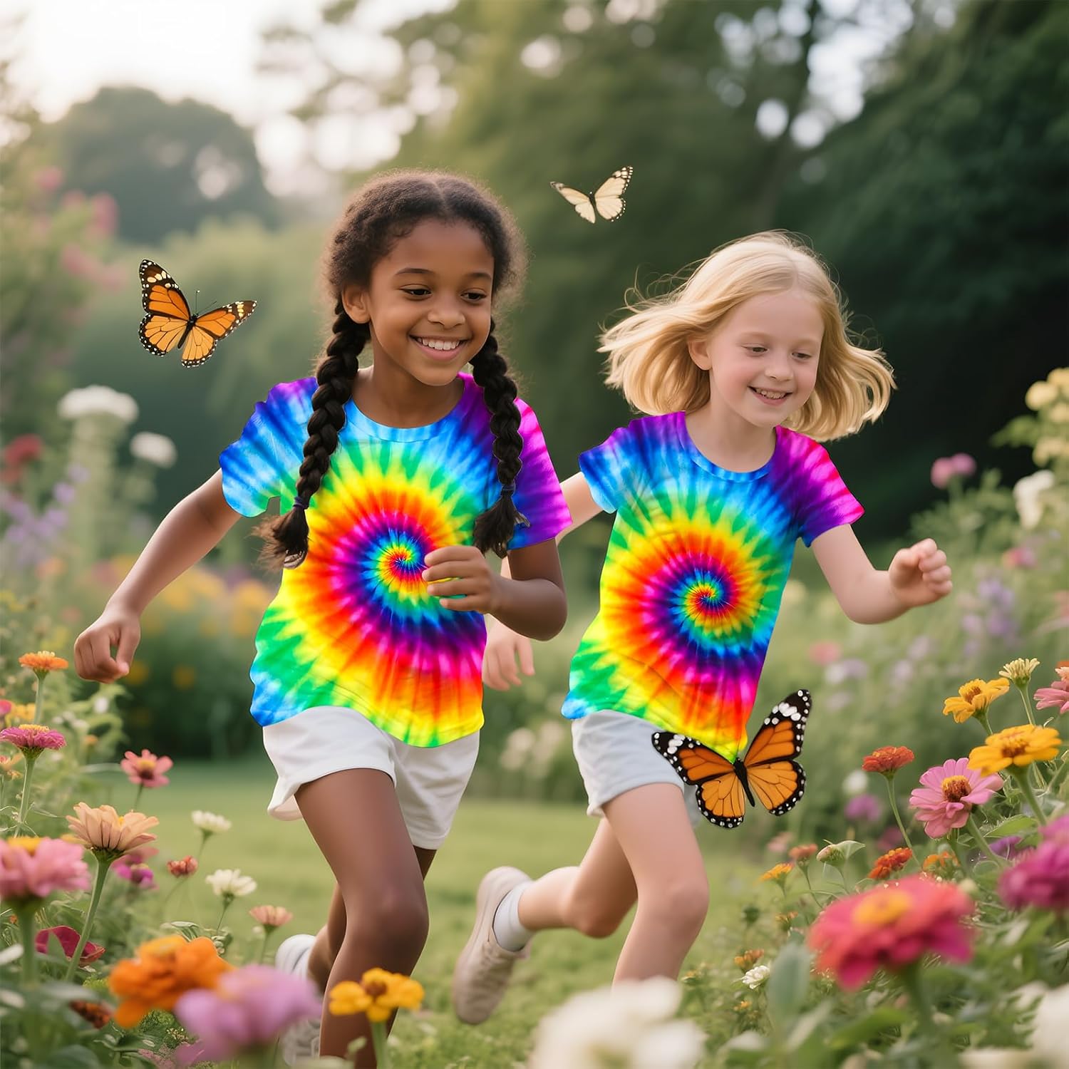 Kids Tie Dye Shirts for Boys Girls Outfit Clothes Children Hippies Short Sleeve Tees Tie-Dye T Shirt 6-16 Years - Image 7