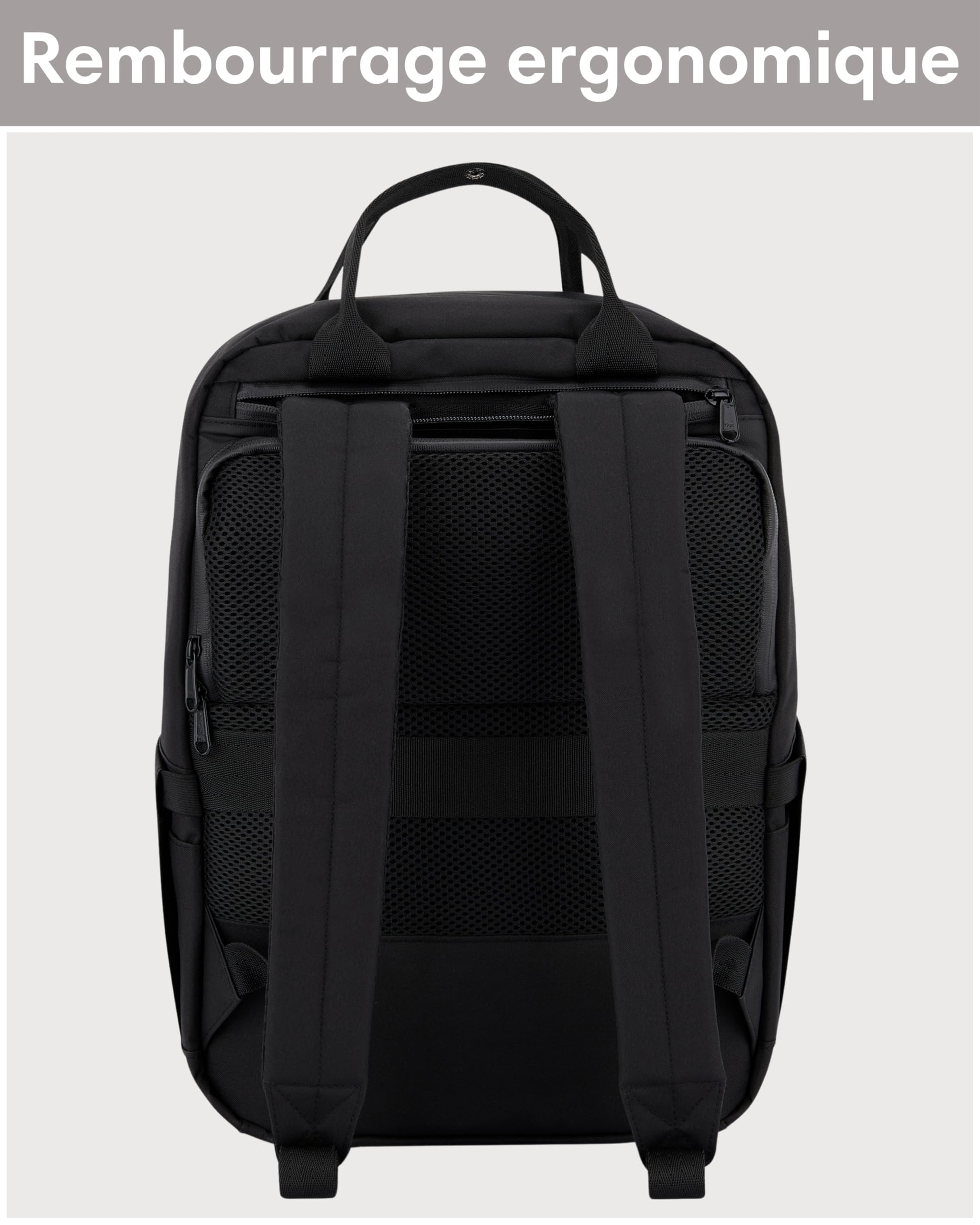 LARKSON Sacoche Vélo Noir - No 6 Bike | Sac à Dos Multifonctionnel 2 en 1 & Sacoche Arrière Bicyclette - Hydrofuge