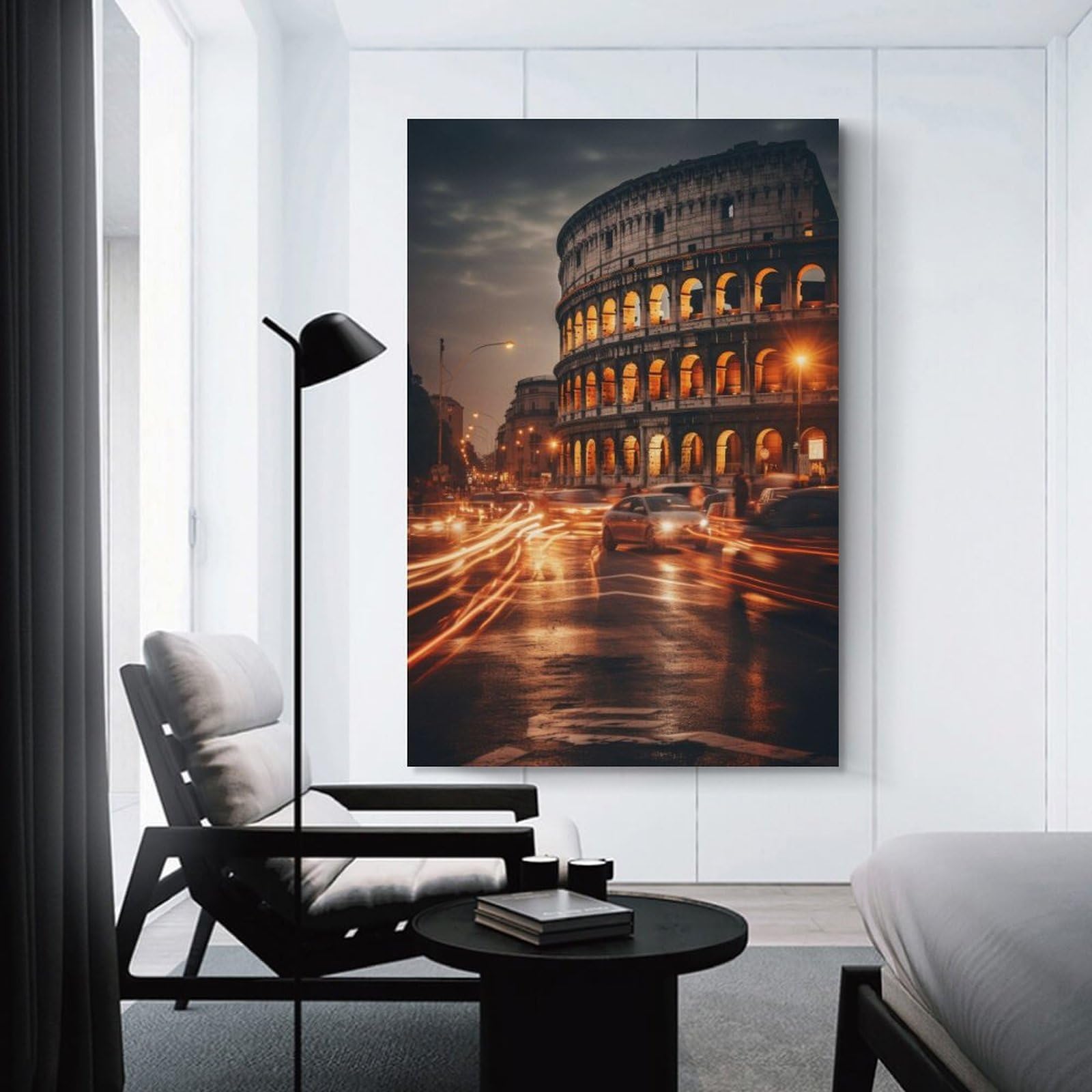 Junmoney Unframe-Colosseum Rome Italy Colosseum Rome Italy Home Decor Wall Art 16X24inch(40X60cm), For Gallery Wall Layouts In Home Or Office, A Versatile Canvas Print For Layering