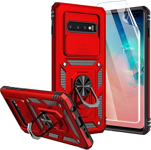 Miniatura 7 de Funda para Samsung Galaxy S10 Plus, Galaxy S10 Plus, con protectores de pantalla y funda para cámara, grado militar de 16 pies. Funda protectora a