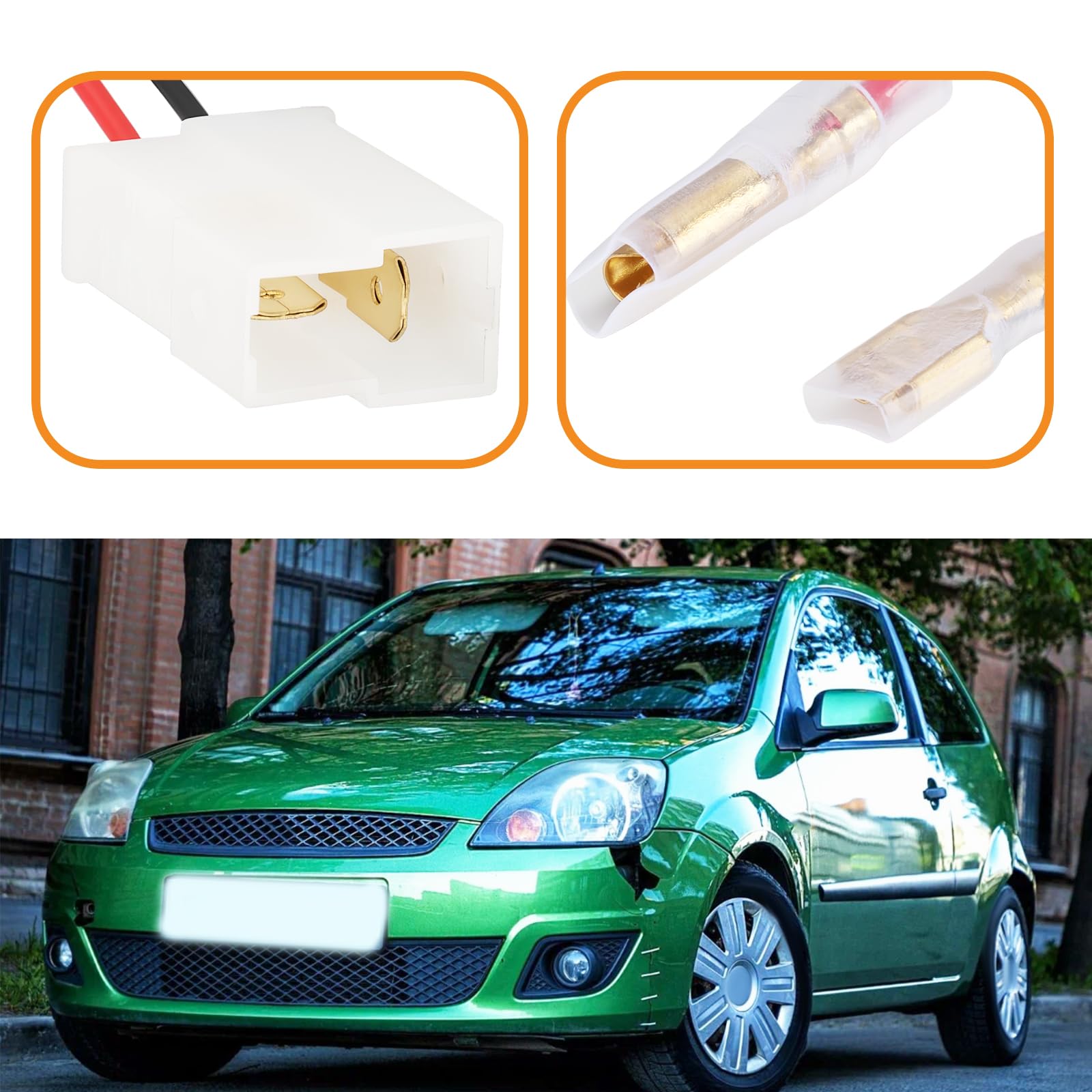 4 szt. adapter wtyczki głośnika samochodowego 15 cm kompatybilny z Ford Fiesta Mk5 Transit Mk6