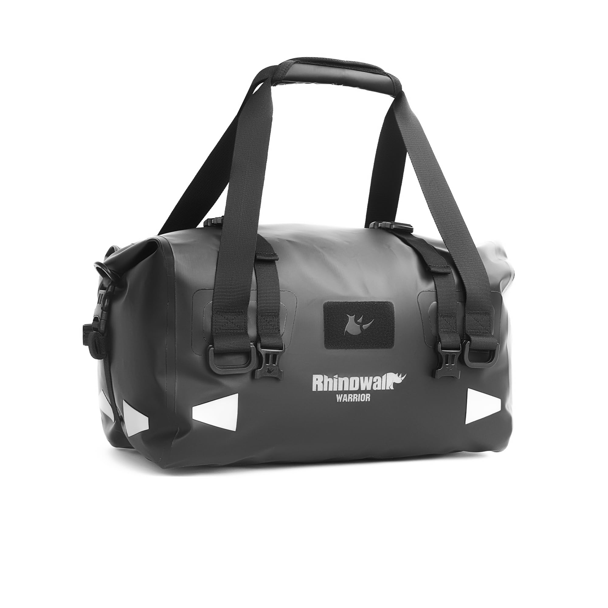 Rhinowalk Alforja trasera de motocicleta de 20 l, 100% impermeable, con cierre magnético enrollable