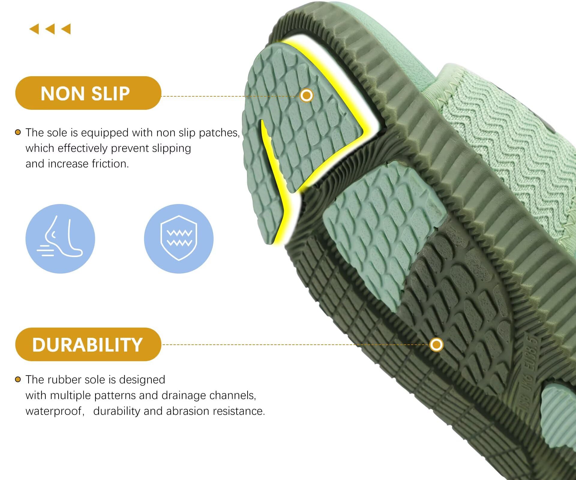 KuaiLu Womens Fashion Orthotic Slides Ladies Athletic Thick Cushion Recovery Sandals Adjustable Strap Slip On Walking Sandles with Comfortable Plantar Fasciitis Arch Support