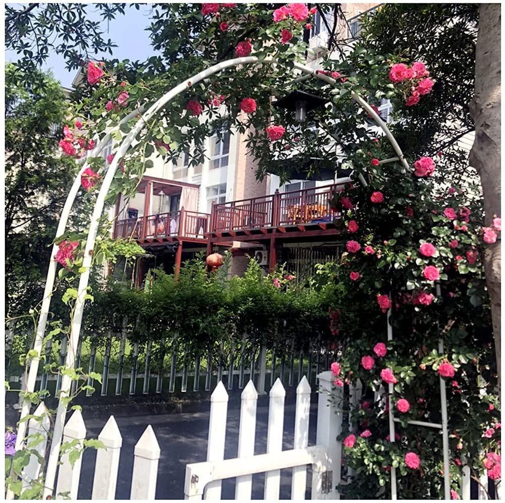 120-350 cm Breite Rosenbögen Gartenbogen Rankgitter Torbogen Für Kletterpflanzen Und Rosen Pergola Blumen Rankhilfe Hochzeit Deko Rosengestell Schwarz,W1.8M*H2.2M