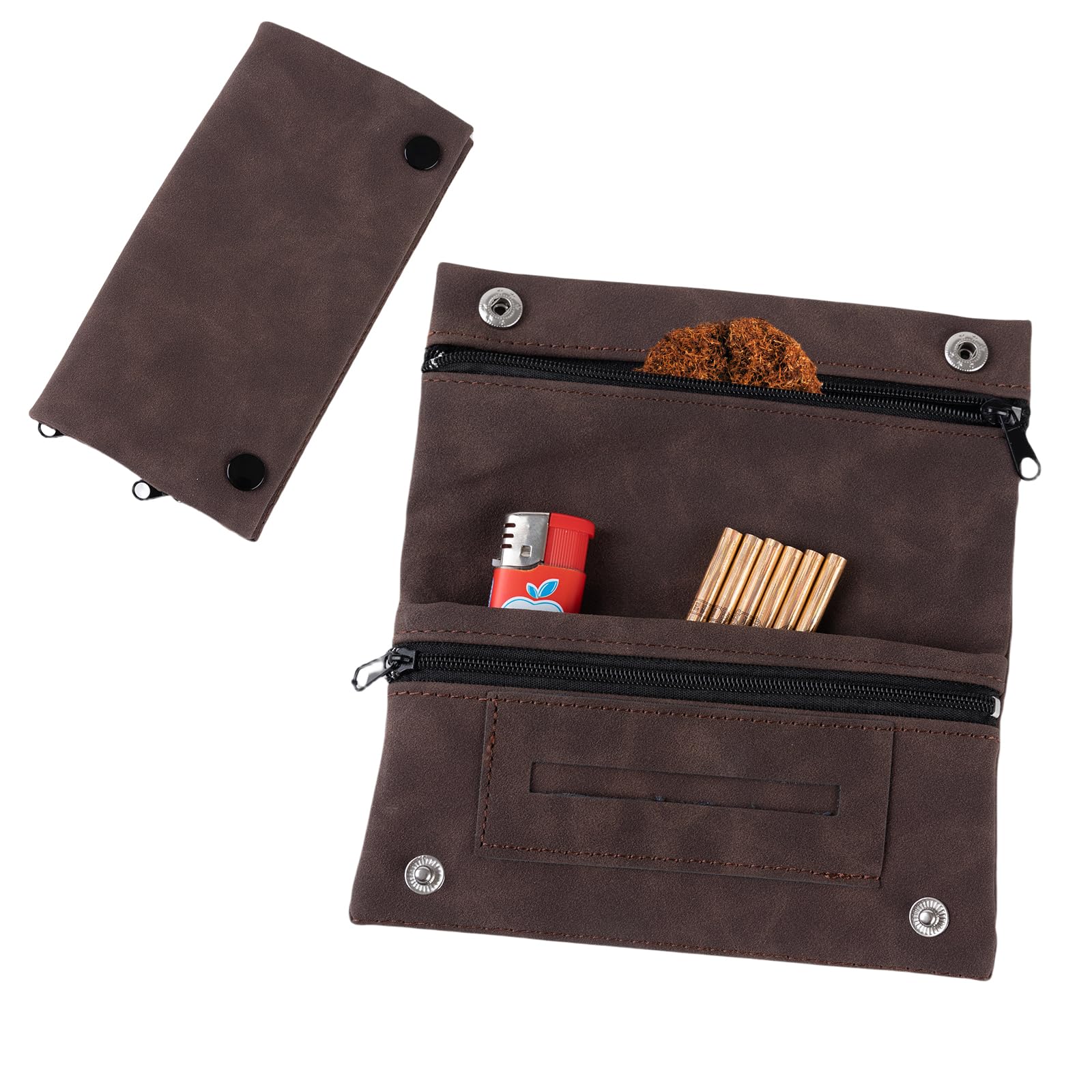 waterproof tobacco pouch This chic goatskin pouch is secured using a sturdy leather wraparound strap Tobacco Pouches, Waterproof Portable Tobacco
