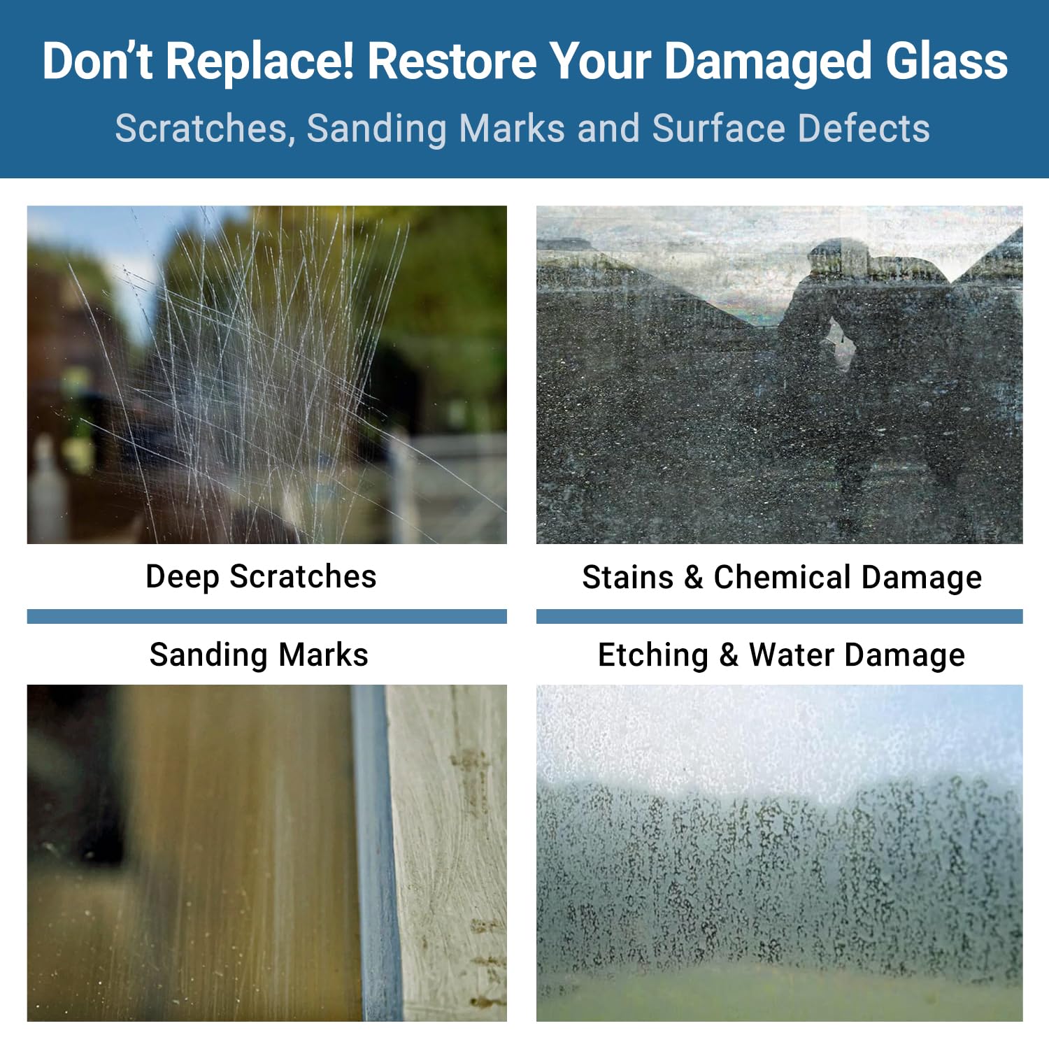 GLASS POLISH DIY 75mm Zestaw Do Usuwania Głębokich Rys Ze Szkła | Skuteczne Usuwanie Głębokich Rys, Zmatowień i Osadów z Wody Za Pomocą Wiertarki Lub Maszyny Polerskiej