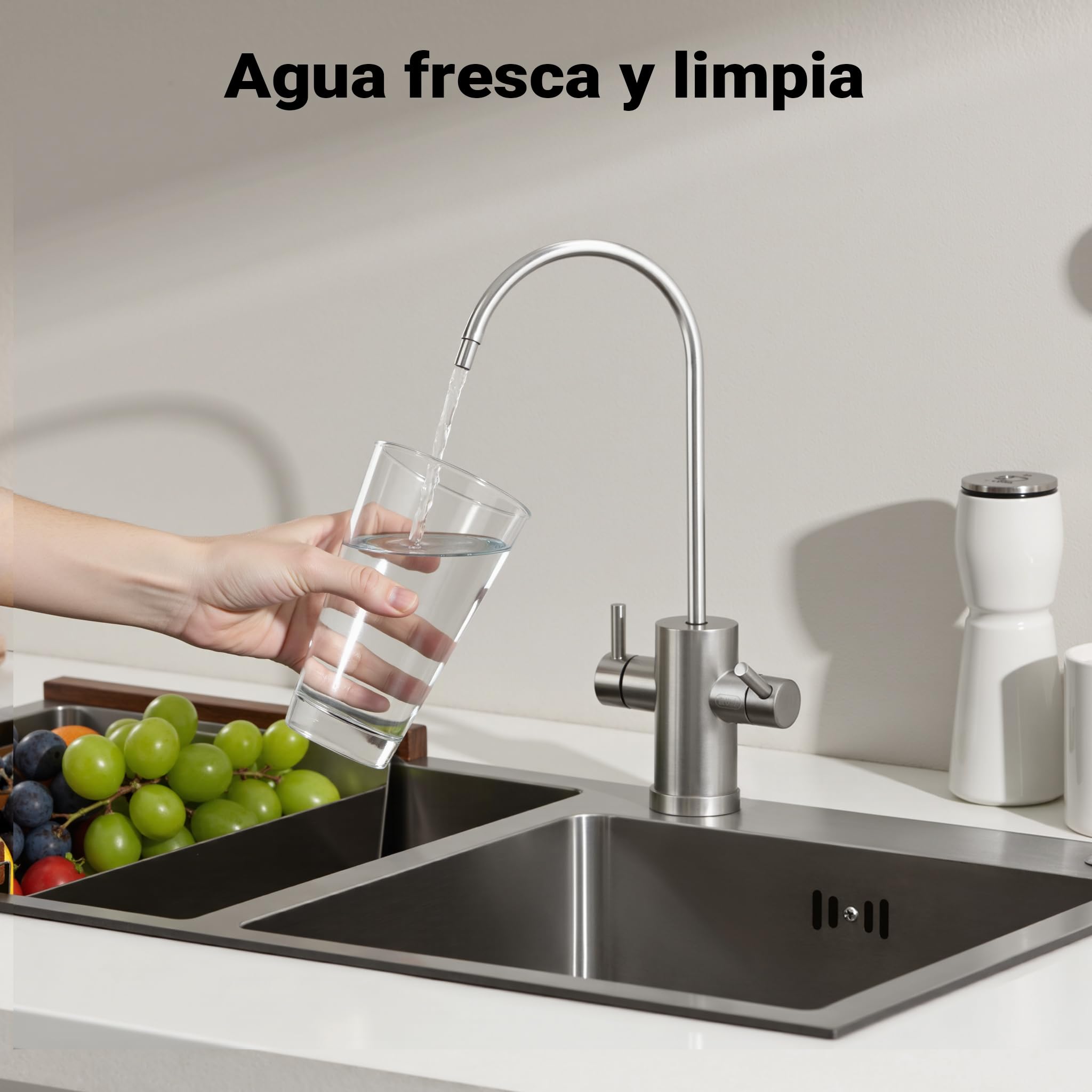 Naturewater Cartucho filtrante plisado de 20" para filtros purificadores de agua, filtración de agua potable en casa