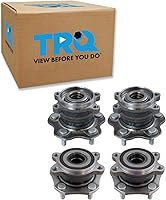 Vista 152 de TRQ Par de conjunto de cubo de cojinete de rueda delantera izquierda derecha, 2 piezas compatible con Lexus GX460 2003-2009 GX470 2003-2023 Toyota