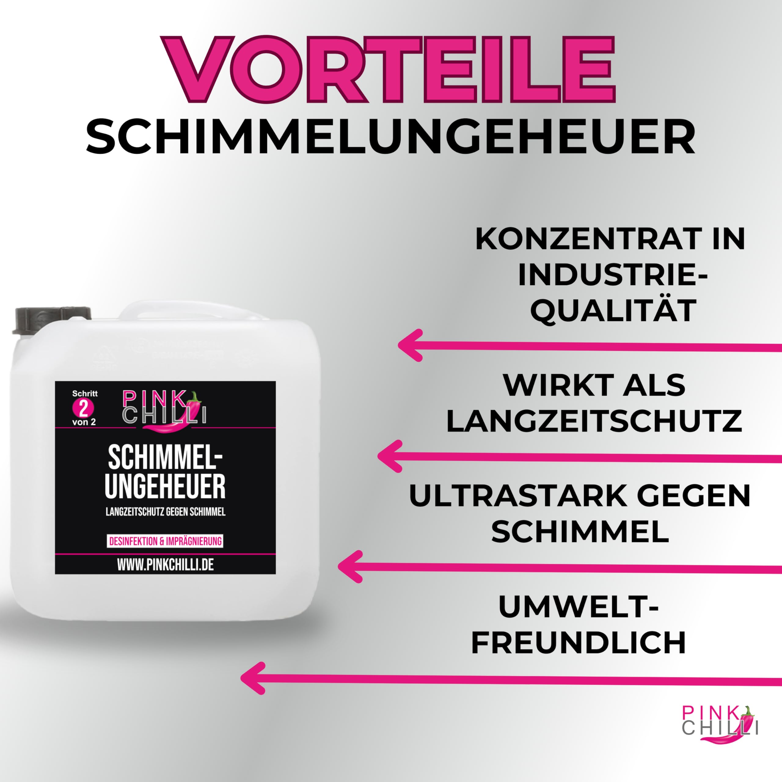 Schimmelschutz Set 2 x 1l - Schimmelabwehrmittel Badezimmer mit Langzeitschutz - Schimmelvorbeugung Wand ohne schädliche Chemikalien - Schimmelbekämpfungsmittel - Schimmelreiniger