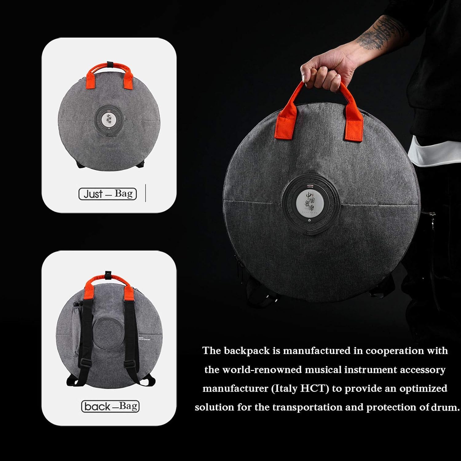 Pearlescent Lacquer Steel Tongue Drum, 13 Inch 15-Tone Handpan Steel Drum Percussion with Backpack,Ebony Hammer,Music Tutorials for Meditation, Yoga and Zen (Color : Silver)