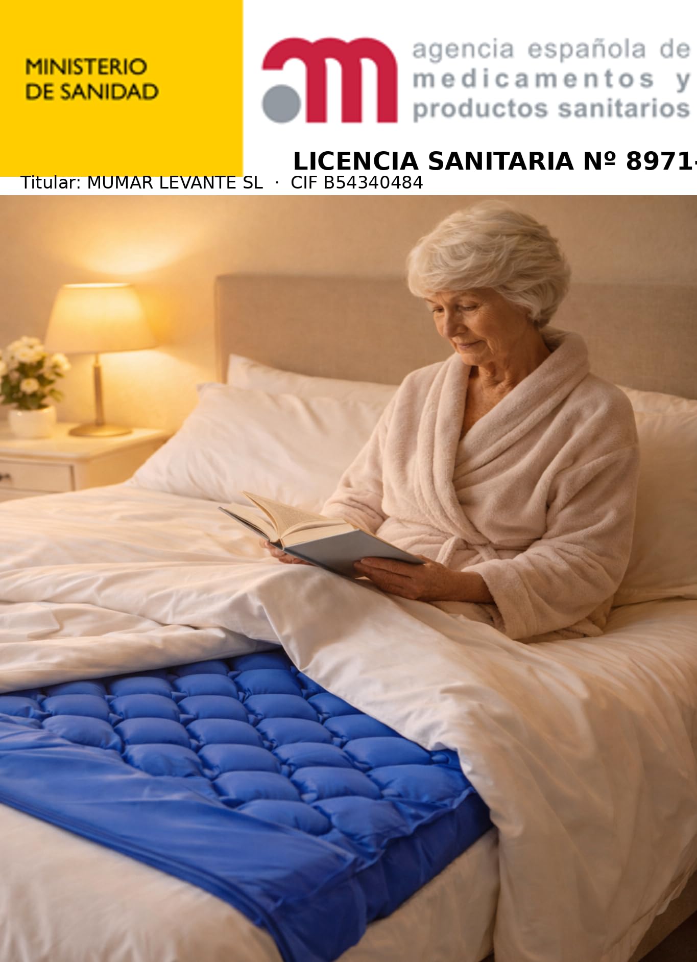 Colchón Antiescaras Tipo 1 Medical. Reg. Sanitario